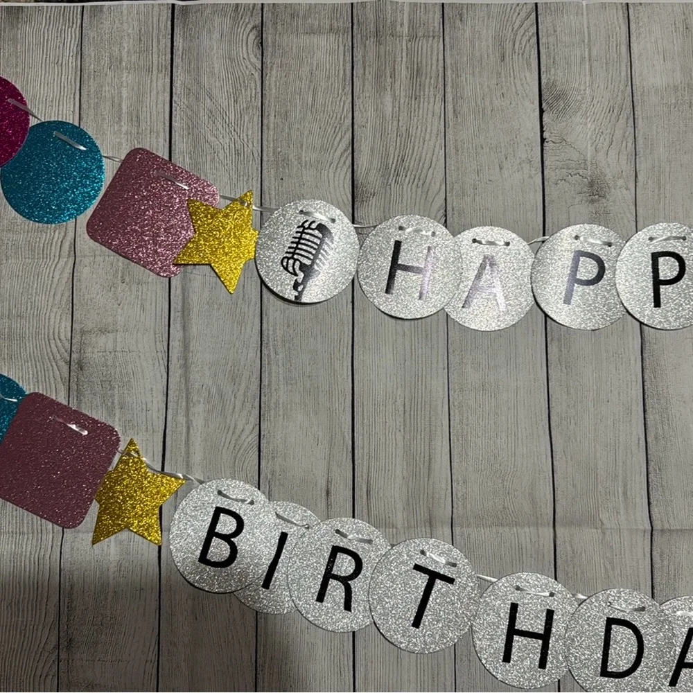 Friendship Bracelet Birthday Banner